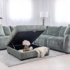 kelton fabric corner sofa + ottoman