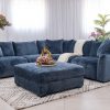 kelton fabric corner sofa + ottoman