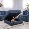 kelton fabric corner sofa + ottoman