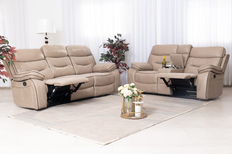 san antonio 7 seater fabric recliner sofa (3+2+1+1)