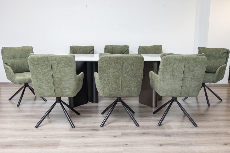 tulip dining table + 8 tonic chairs
