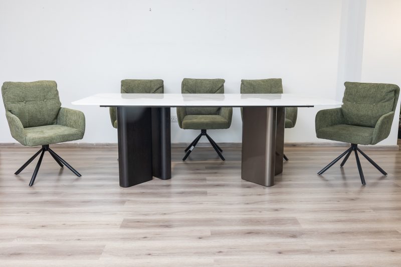 tulip dining table + 8 tonic chairs