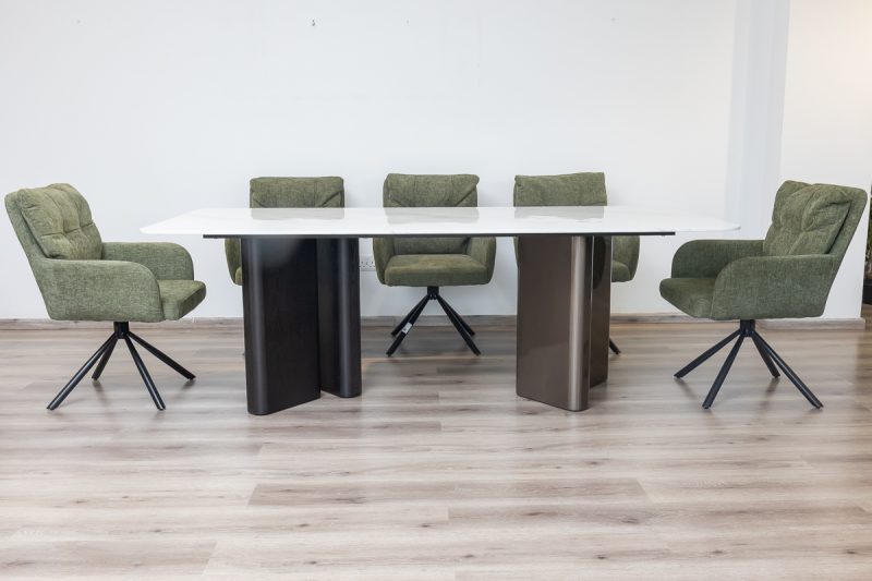 tulip dining table + 8 tonic chairs