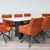 tulip dining table + 8 tonic chairs