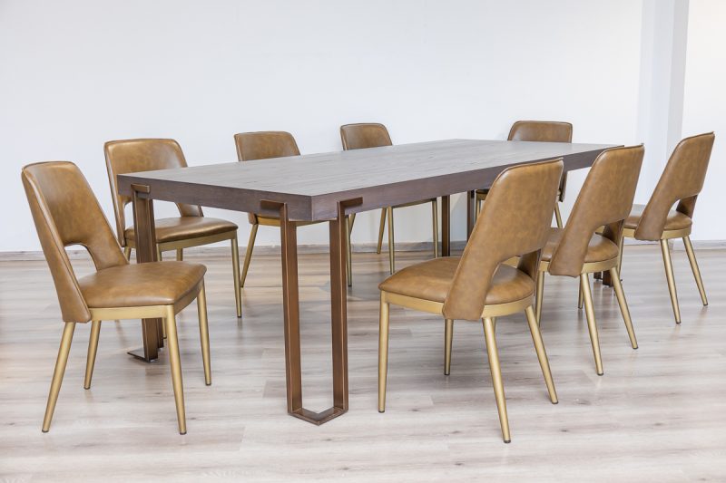 walton dining table + 8 dakar chairs