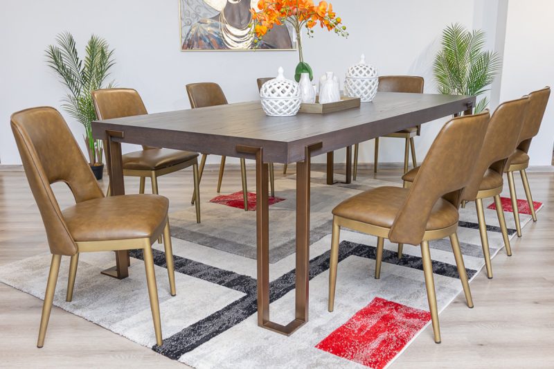 walton dining table + 8 dakar chairs