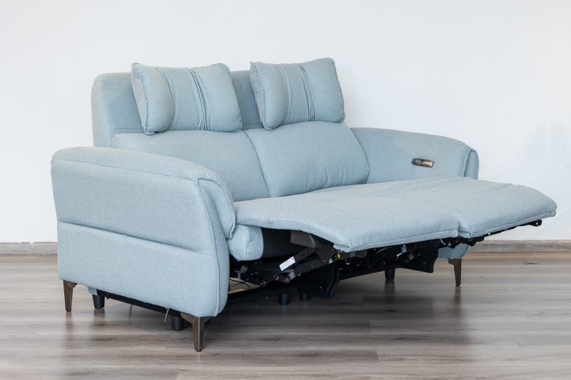quin 7 seater electric fabric recliner sofa (3+2+1+1)