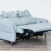 quin 7 seater electric fabric recliner sofa (3+2+1+1)