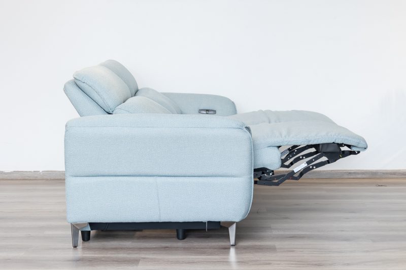 quin 7 seater electric fabric recliner sofa (3+2+1+1)