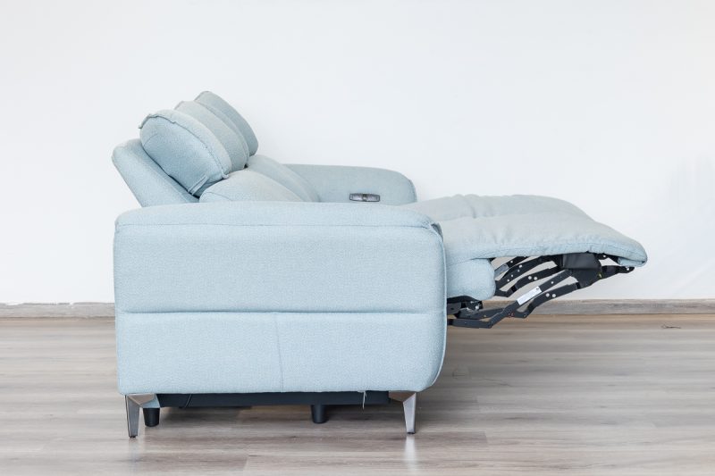 quin 7 seater electric fabric recliner sofa (3+2+1+1)