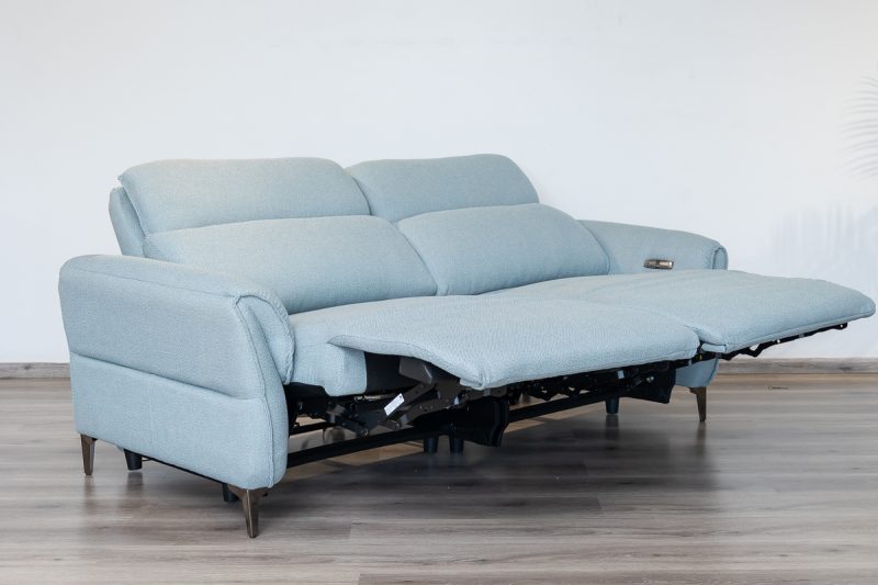 quin 7 seater electric fabric recliner sofa (3+2+1+1)