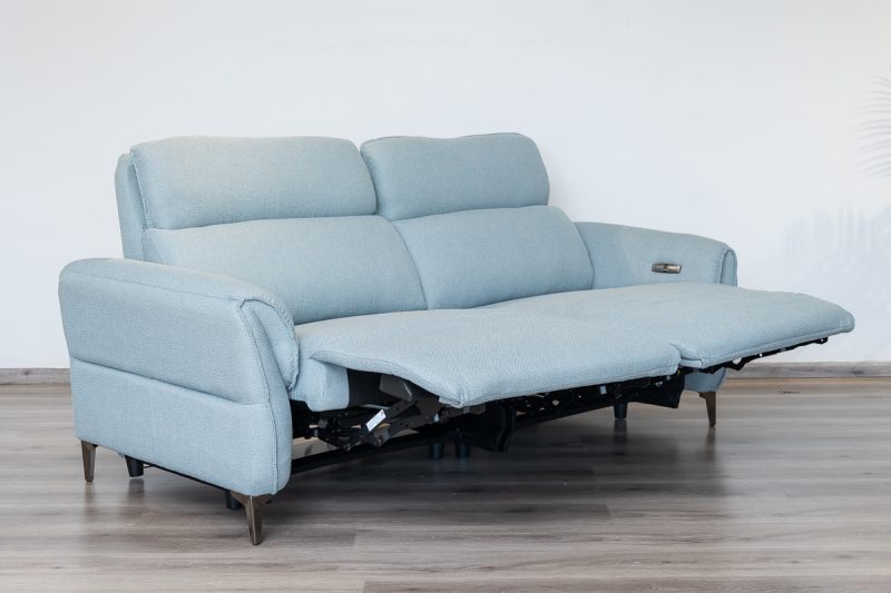 quin 7 seater electric fabric recliner sofa (3+2+1+1)