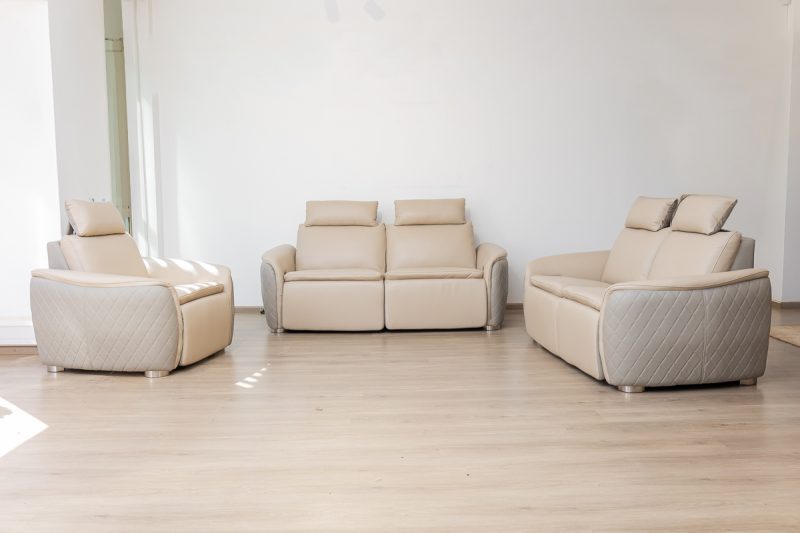 trico 7 seater electric leather recliner (3+2+1+1)