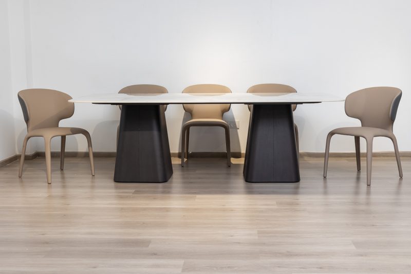 pandora dining table + 8 wingate chairs