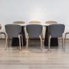 pandora dining table + 8 wingate chairs