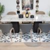 pandora dining table + 8 wingate chairs