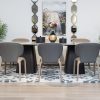 pandora dining table + 8 wingate chairs