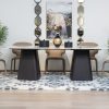 pandora dining table + 8 wingate chairs