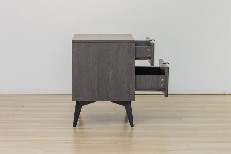 ascott king package - king bed + 2 nightstands + dresser mirror