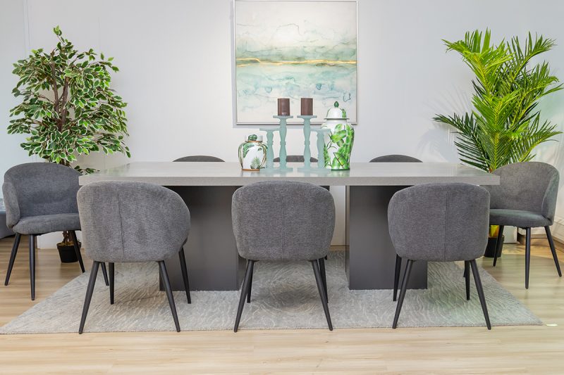 ascott dining table + 8 marisol chairs