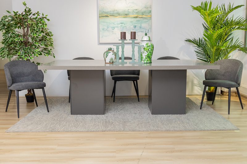 ascott dining table + 8 marisol chairs