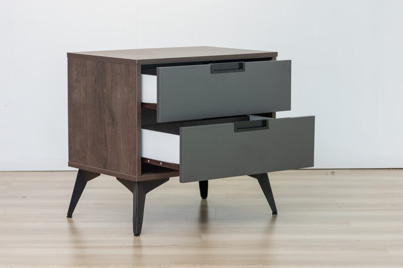 whitney king bed + 2 nightstands