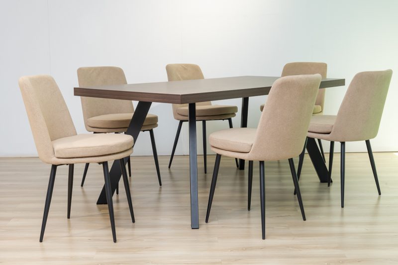 whitney dining table + 6 cardiff chairs