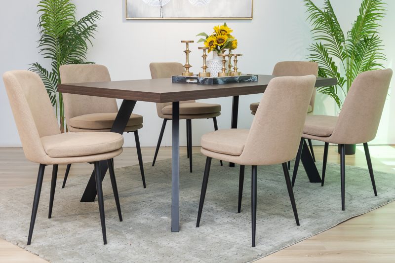 whitney dining table + 6 cardiff chairs