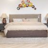 whitney king bed + 2 nightstands