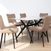 dana dining table + 6 triena chairs