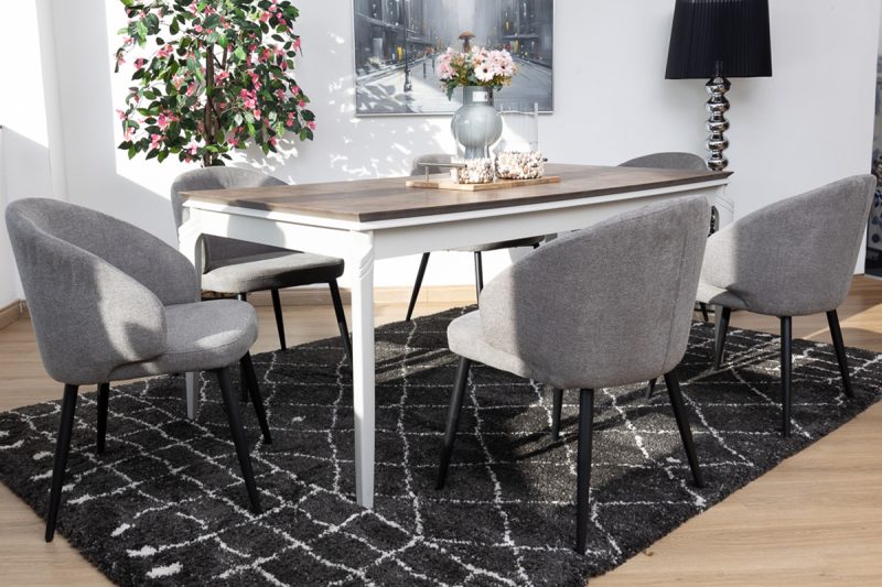 basalto dining table + 6 marisol chairs