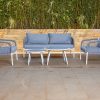 ibiza 4 seater outdoor sofa (2+1+1)+ coffee table + end table