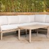 macau outdoor corner sofa + coffee table