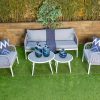 ibiza 4 seater outdoor sofa (2+1+1)+ coffee table + end table