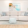 stewart 3 seater fabric sofa