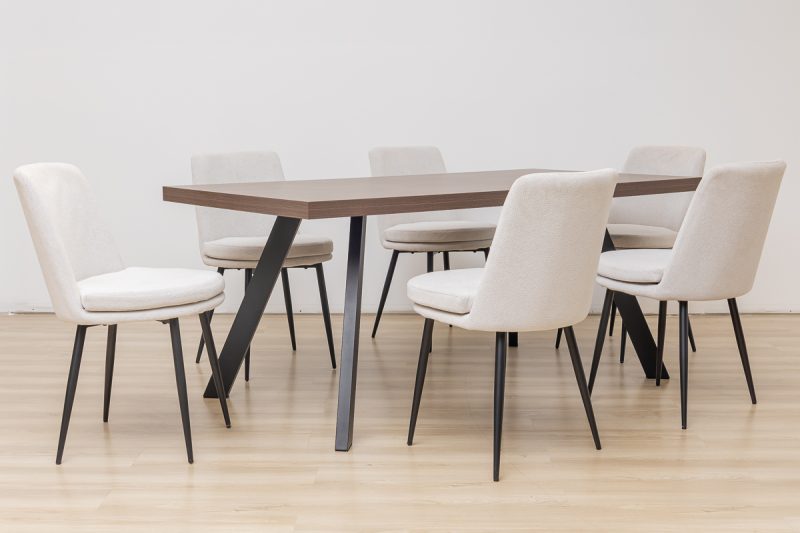 whitney dining table + 6 cardiff chairs