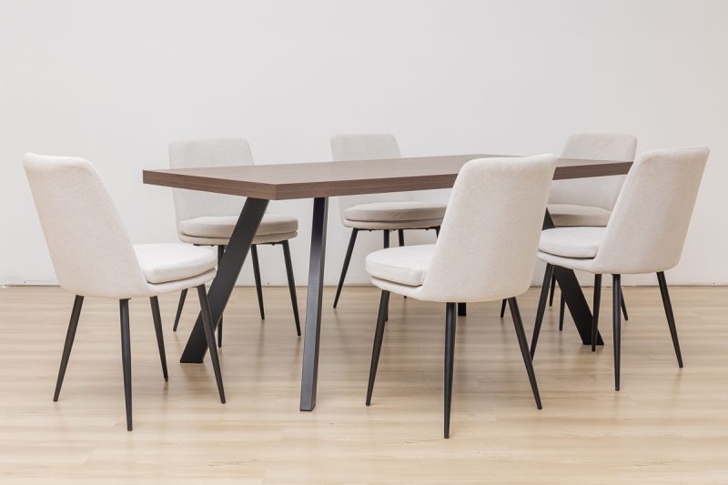 whitney dining table + 6 cardiff chairs