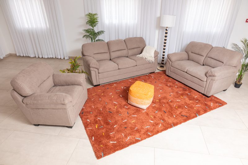 austen 6 seater fabric sofa (3+2+1)