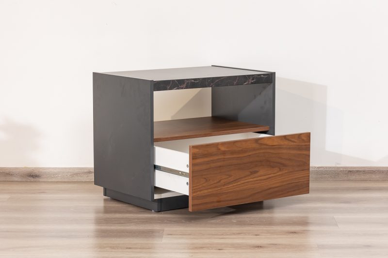 bianca king bed + 2 nightstands