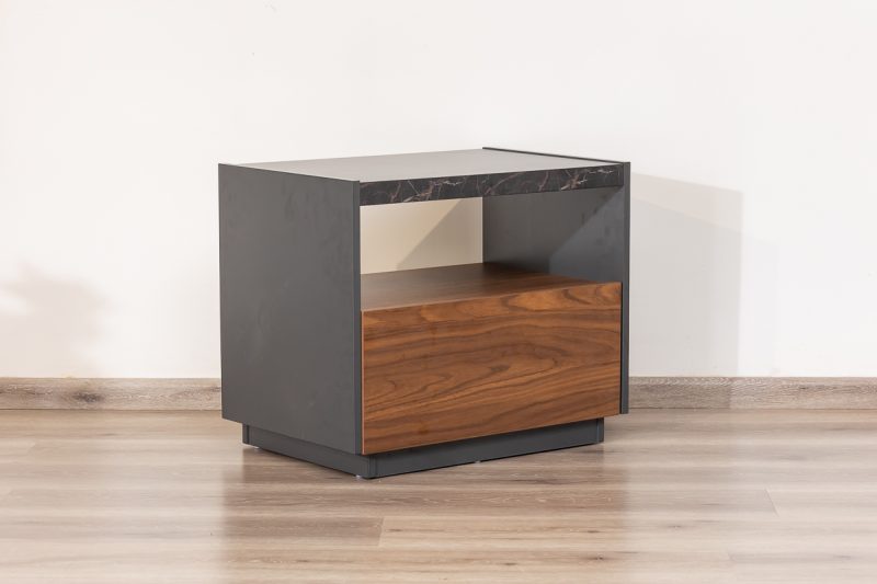 bianca king bed + 2 nightstands