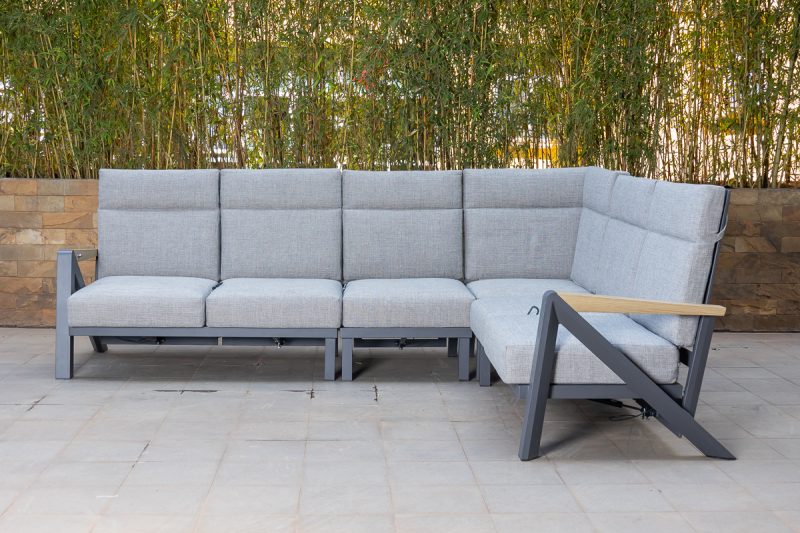 burford outdoor corner sofa + coffee table
