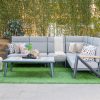 burford outdoor corner sofa + coffee table