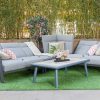 burford outdoor corner sofa + coffee table