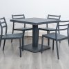 ghana outdoor dining table + 4 trent chairs