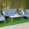 daze 7 seater outdoor sofa + daze coffee table