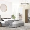 bianca king bed + 2 nightstands