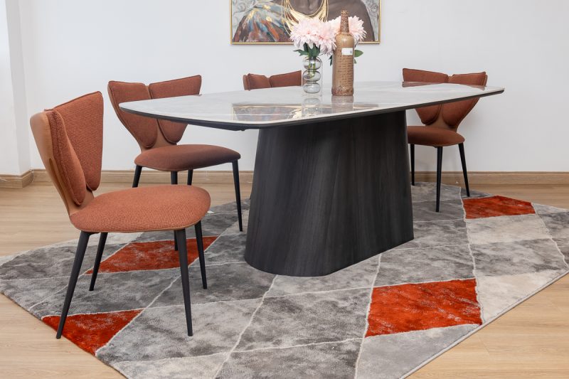 mosco dining table + 6 butterfly chairs
