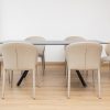 leena dining table + 6 finley chairs