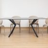 leena dining table + 6 finley chairs