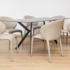 leena dining table + 6 finley chairs